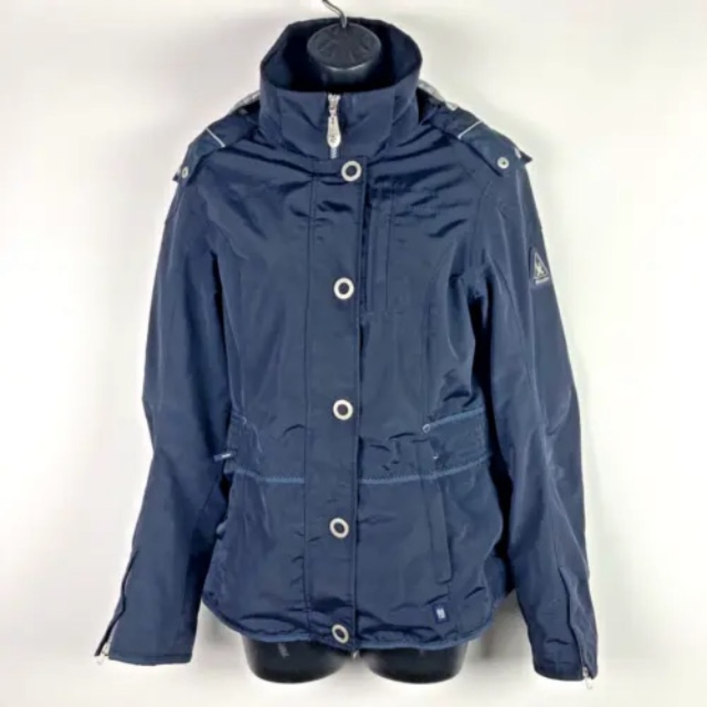 Gaastra Womens M Sailing Jacket blue waterproof Ocean Challenge St Barth